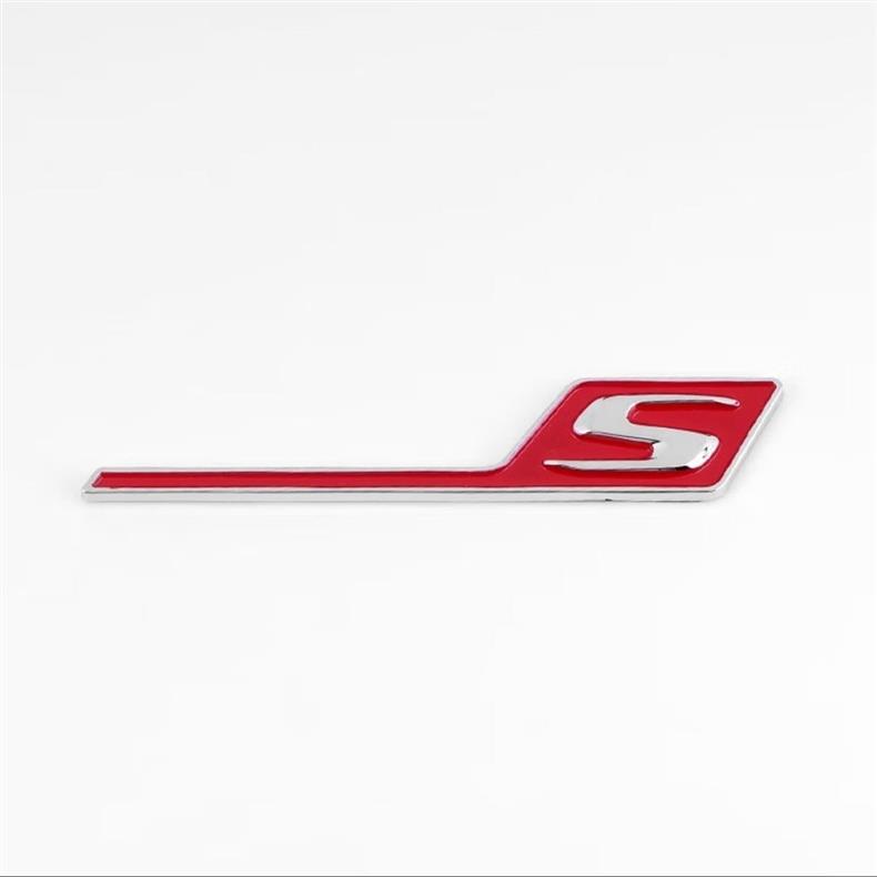 Mercedes-Benz GLA/GLC/GLC metal S letter emblem, AMG-style body modification, A45S/C63 sport side and rear emblem decorative stickers