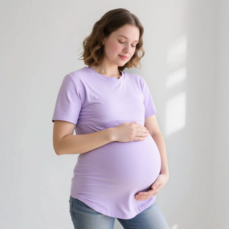 Летняя футболка для беременных с короткими рукавами из чистого хлопка на молнии, одежда для кормления, домашняя нижняя рубашка, европейские и американские большие размеры, специально доступны на складе