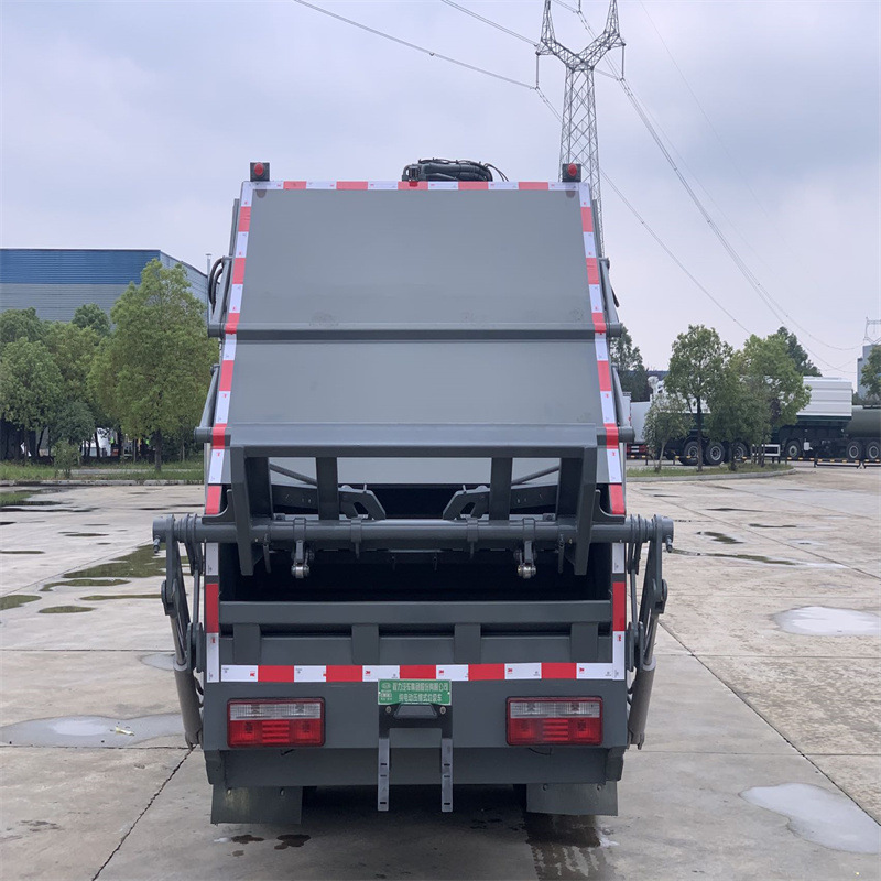 New Energy Garbage Collection and Transport Vehicle, Jiefang 12-Cubic-Meter Pure Electric Compression Garbage Truck, 18-Ton Garbage Removal Vehicle