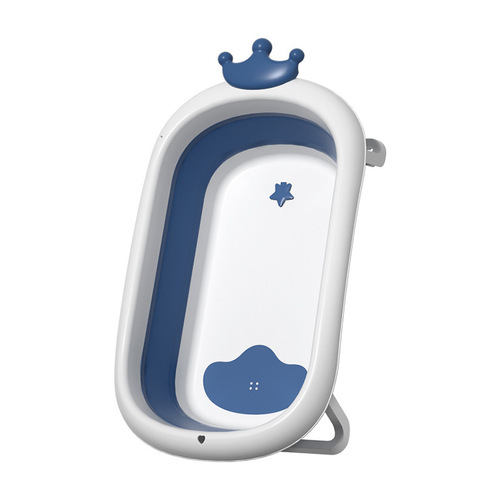Baby bathtub baby folding bathtub children can sit and lie down bathtub toddler bath seat can sit and lie down bucket