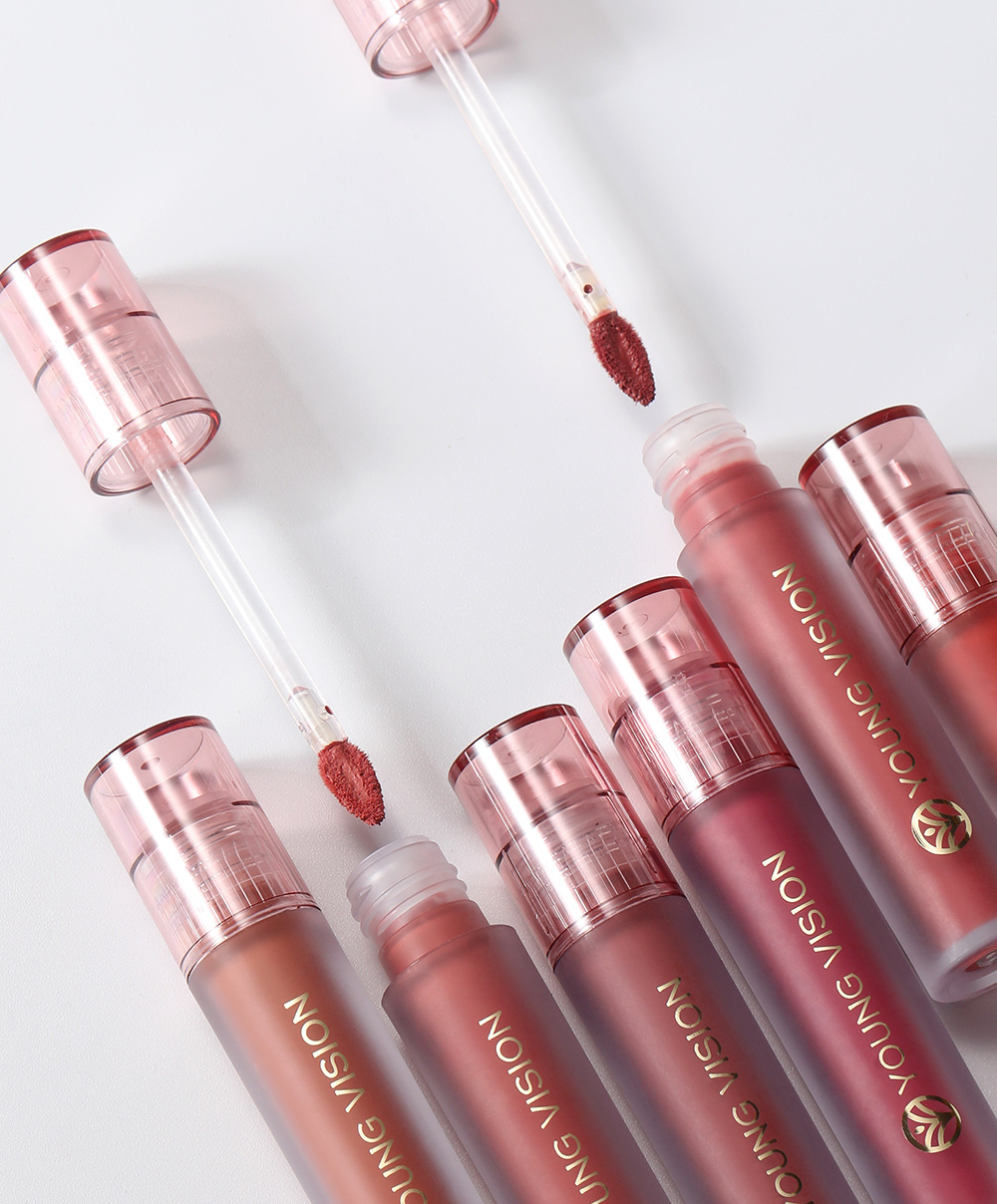 YOUNG VISION Matte lip gloss, velvet, non-stick, 6 colors available, liquid lipstick lip gloss undefined
