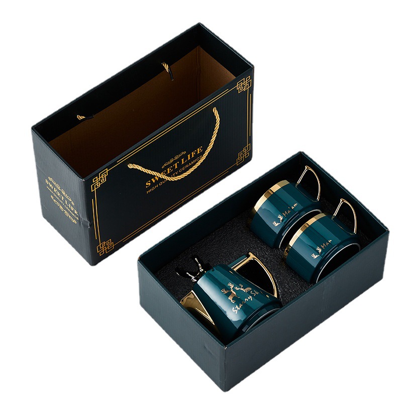 Tetera traje hogar alce taza de té juego de té de cerámica tetera de flores pareja juego de agua traje tarde taza de té taza de café