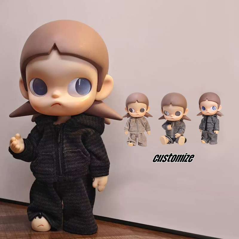 Zsiga Movable Doll's Dream Place Bjd Doll Baby Clothes Gaizi Sister Clothes Stripesd Casual Sweet Cool Style Suit