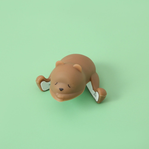 婴幼儿硅胶防撞角 家用床头桌角保护套 软包可爱小熊防磕碰角批发