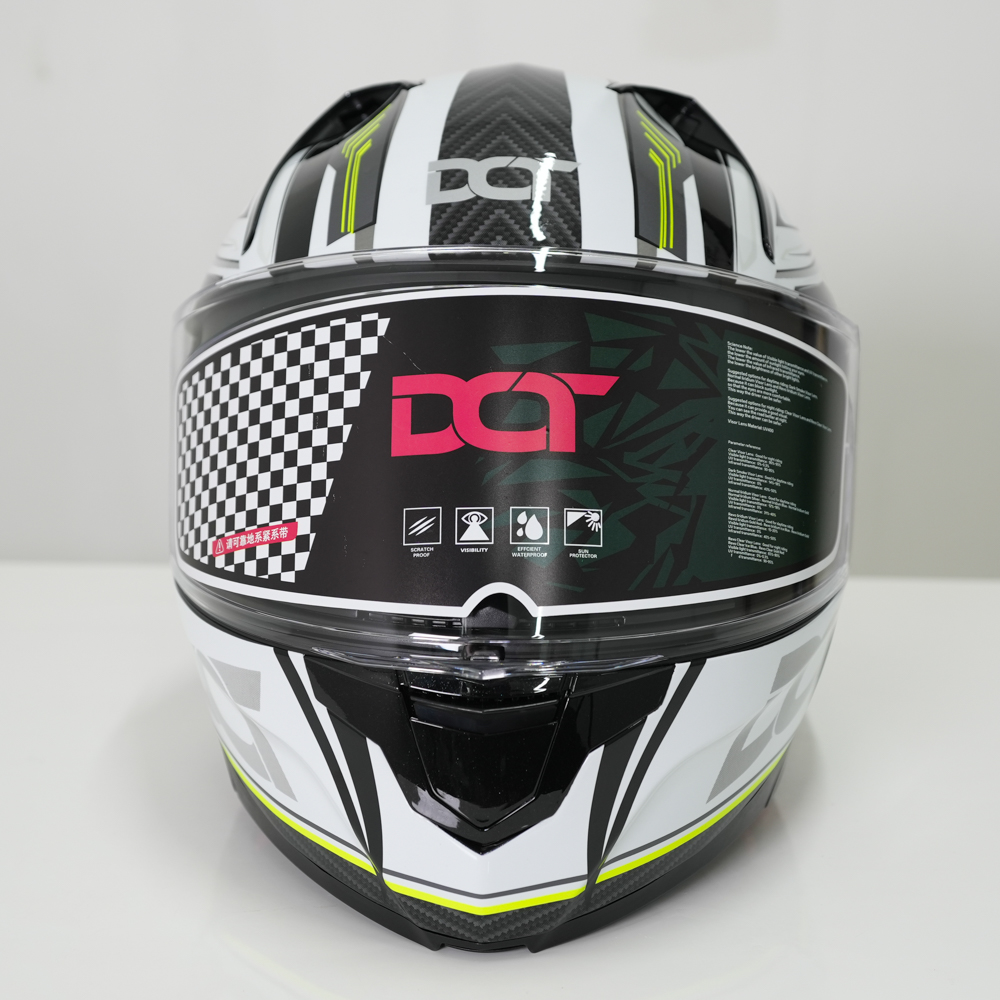 Flip-Up Motorcycle Helmet with Double Visor