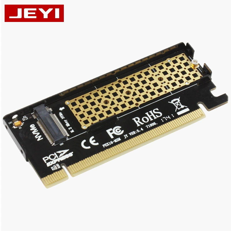 Переходная карта NVME M.2 в PCIe 3.0, полноскоростная карта расширения X16, MKEY, алюминиевый корпус, охлаждение
