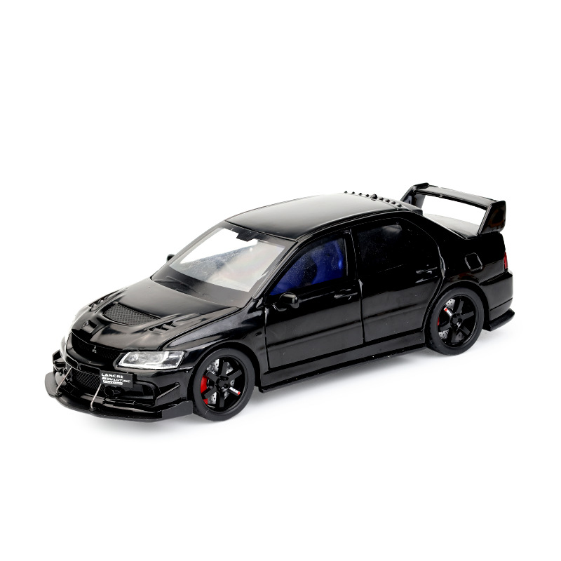 Modelo de Coche de Carreras Mitsubishi EVO de Aleación 1:32 con Base
