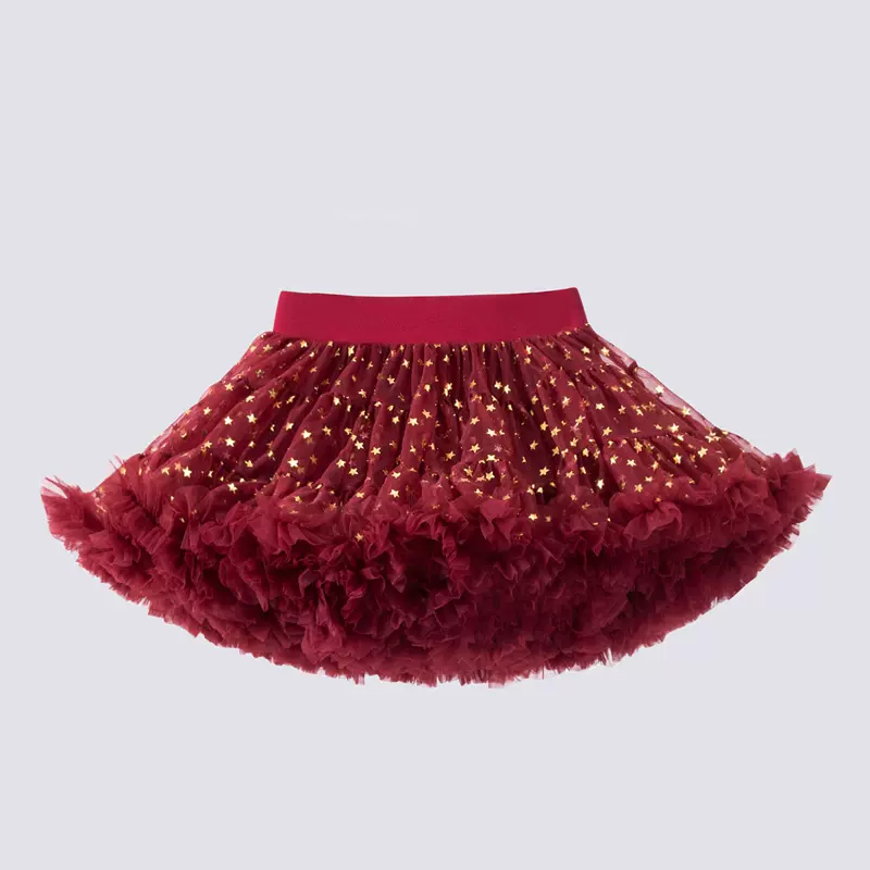 二代加蓬tutu裙女童a类百褶裙新款网纱裙女宝宝洋气演出服公主裙