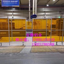 南京机器人防护围栏网  4040铝型材框架 透明亚克力围栏