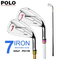 Polo Golf Club Мужской и Женский Начинающий тренировочный клуб из нержавеющей стали № 7 железный стержень карбоновый стержень