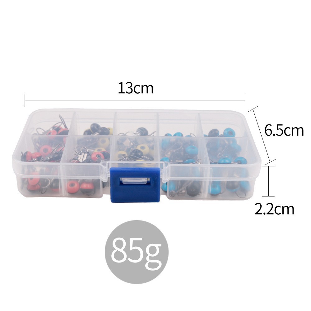 Tiburón de pesca | 100 juego de frijoles de mar espacio de mar combinación accesorios de pesca conector suministros de pesca de mar