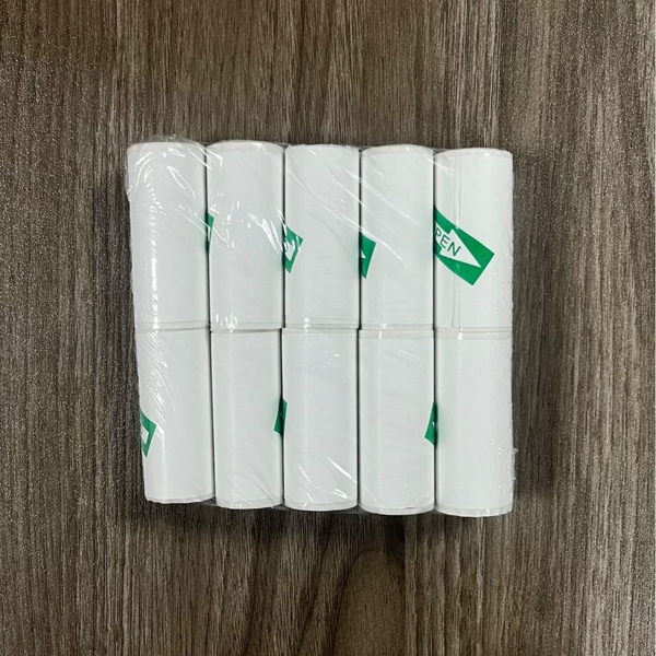 10 rolls of white self-adhesive