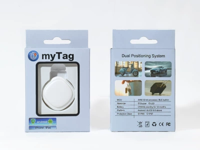 and Long Battery Life, GPS Locator - standard-square-white-c2-smart-positioning-chip-no-card-no-charging