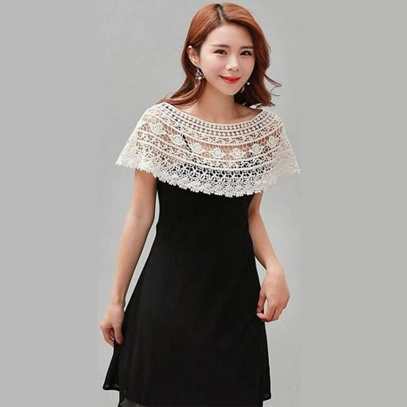 Lace dress, cloak, summer jacket, vest sleevless, Korean style