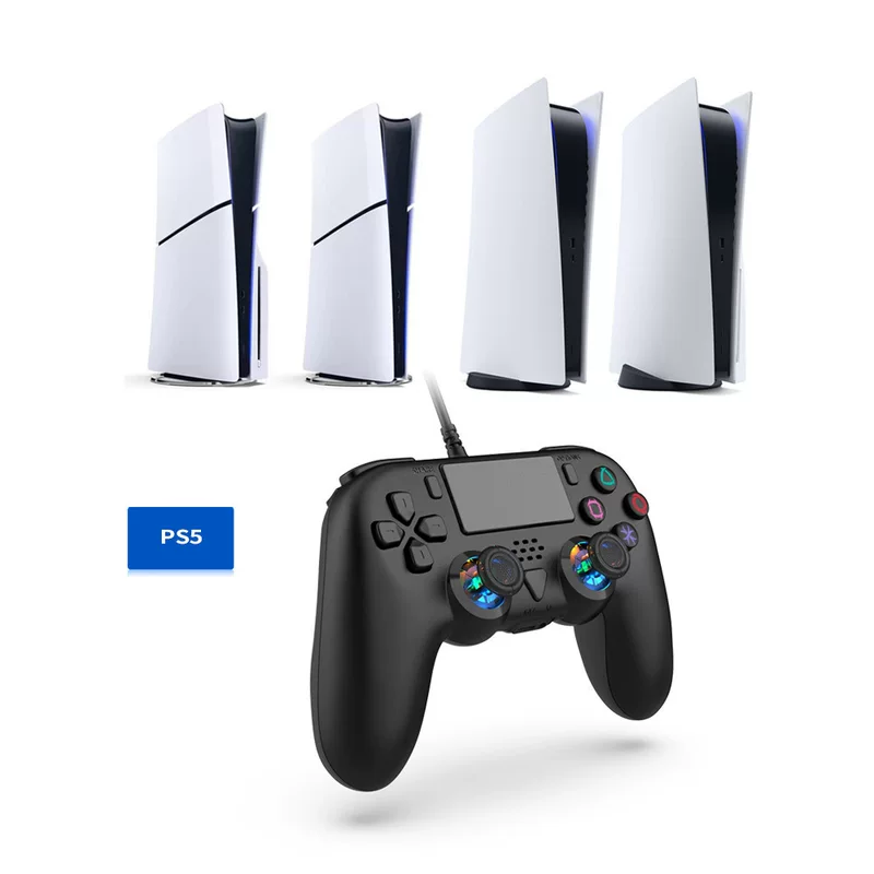 Сборка макропрограммирования PS5SLIM хост проводной геймпад PS5 хост универсальный кабель контроллер с подключением шести осей