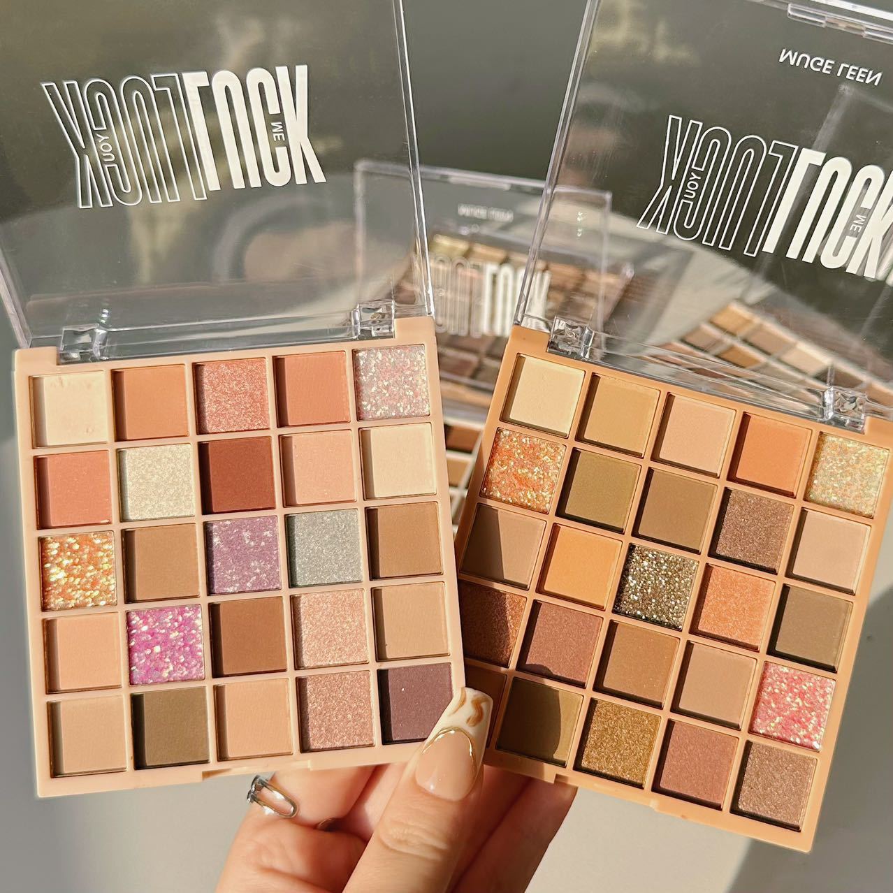 25 color de la suerte sombra de ojos placa tierra Color Otoño e Invierno puro deseo viento baja saturación naranja placa marrón fiesta de estudiante barato novato sombra de ojos