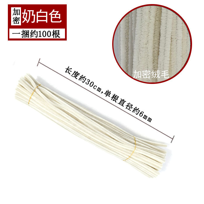 Varillas de felpa encriptadas de 42 colores, tiras para raíces de cabello, materiales populares para ramos hechos a mano, fabricante de varillas de felpa.