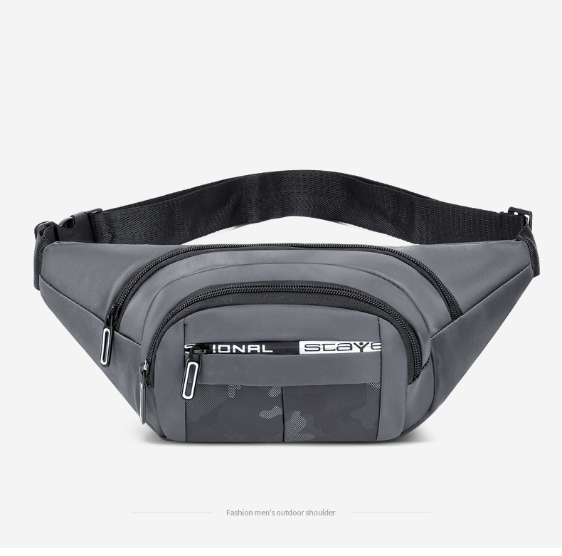 Wholesale of foreign trade waist bags, men's leather chest bags, large-capacity crossbody bags for travel, men's business outdoor mobile phone bags undefined