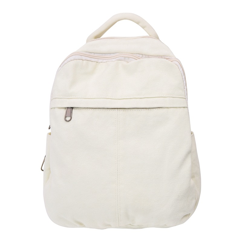 Mochila de lona para mujer 2024 nueva moda al aire libre viaje pequeño mochila casual todo fósforo clase mochila escolar marea