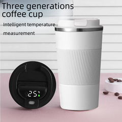Cross-border 304 stainless steel coffee cup double-layer vacuum insulated cup office mug outdoor portable car travel mug