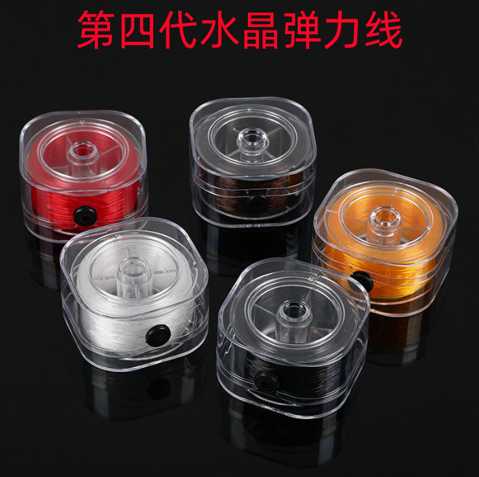 Factory direct supply TPU material color elastic line elastic strong crystal line beaded rope durable Crystal Line