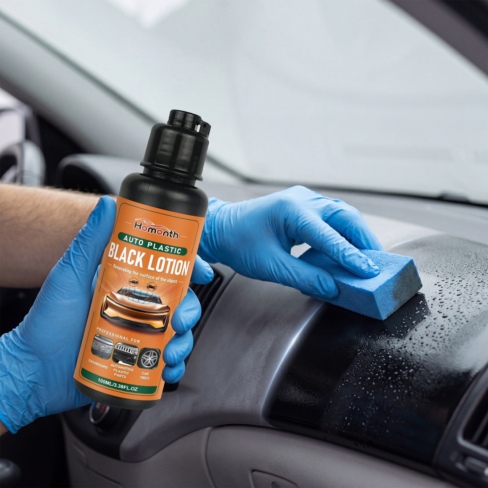 Homonth Car Plastic Renovation Agent Car Interior Plastic Cleaning Film Formation Renovation and Shine Daily Maintenance
