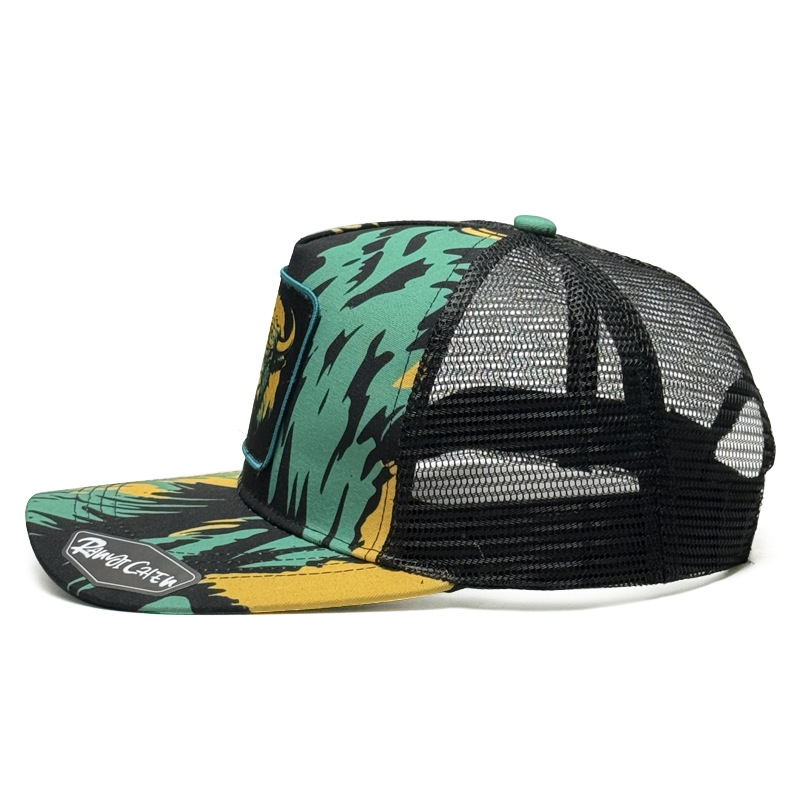 Graffiti Printed Baseball Cap Animal Fan Embroidered Flower Hat Mesh Cap Outdoor Casual Sunnet Hat Male_voghion.com
