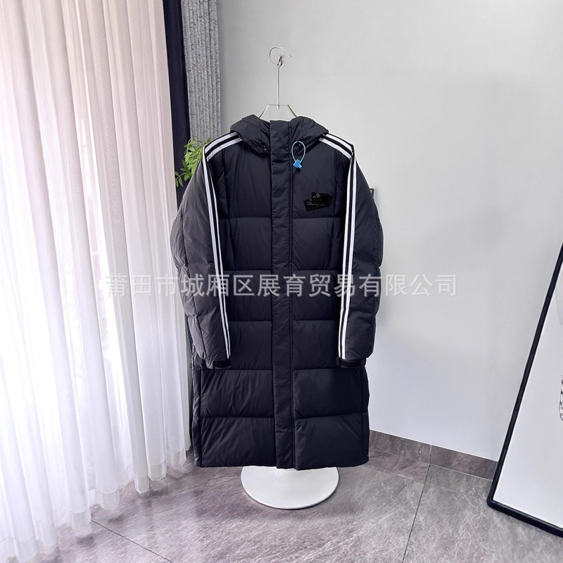 2025 Adidas Winter Sportswear Warm Long Hooded down Jacket Couple Style 2026 Autumn and Winter 2025 Adidas Winter Sportswear Warm Long Hooded down Jacket Couple Style 2026 Autumn and Winter