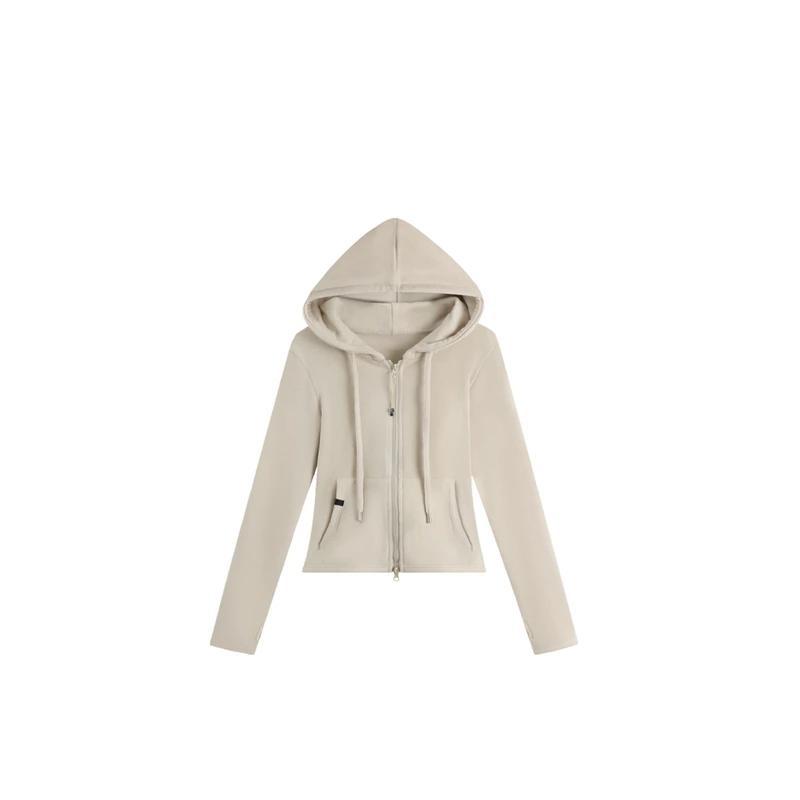 Chaqueta con Capucha Gruesa para Mujer de Acrílico