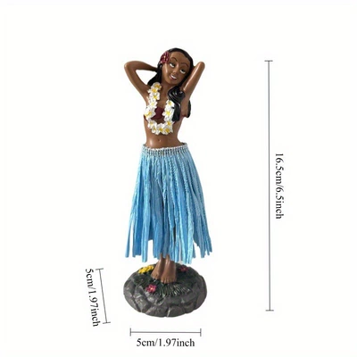 in Hand Dancing Girl: Car ornaments - blue-head