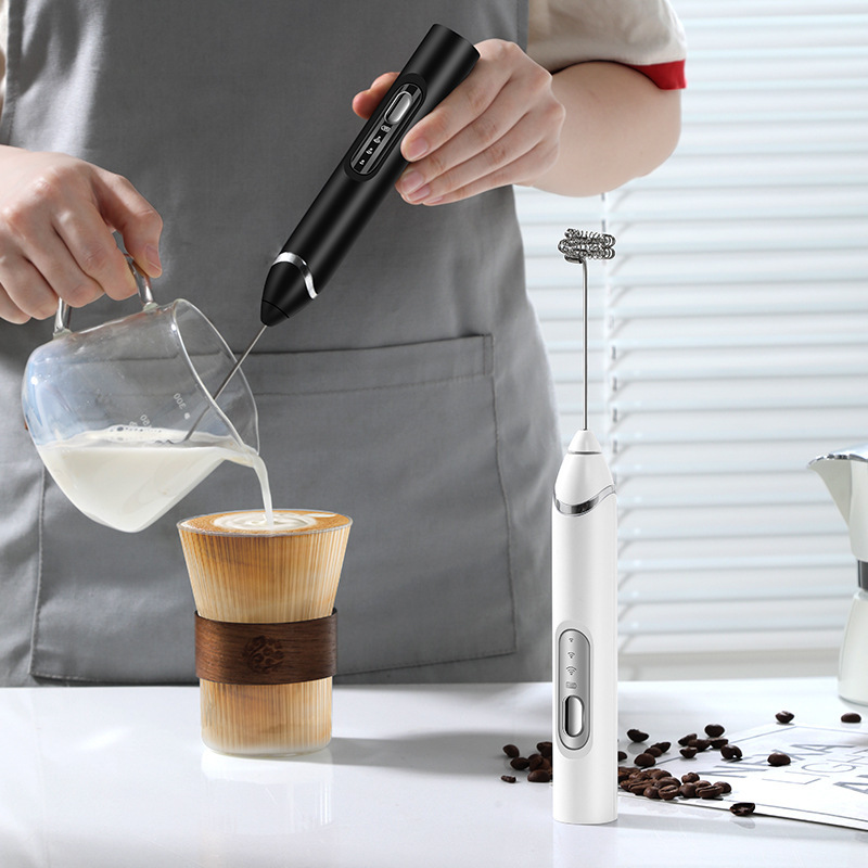 メーカー直販クロスボーダー卵泡立て器無線電動泡立て器牛乳ミキサー家庭用手持ちコーヒーミルク泡立て器|undefined