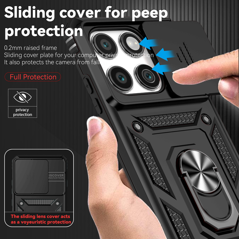 Directly Supplied from the Manufacturer, Cross-Border Motorcycle-Style Push Window Anti-Drop Motorola g Play 5g 2025 Phone Case, Trendy Anti-Drop