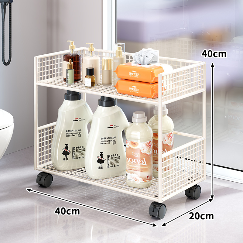 Estante Organizador Móvil de Baño de Hierro para Baño