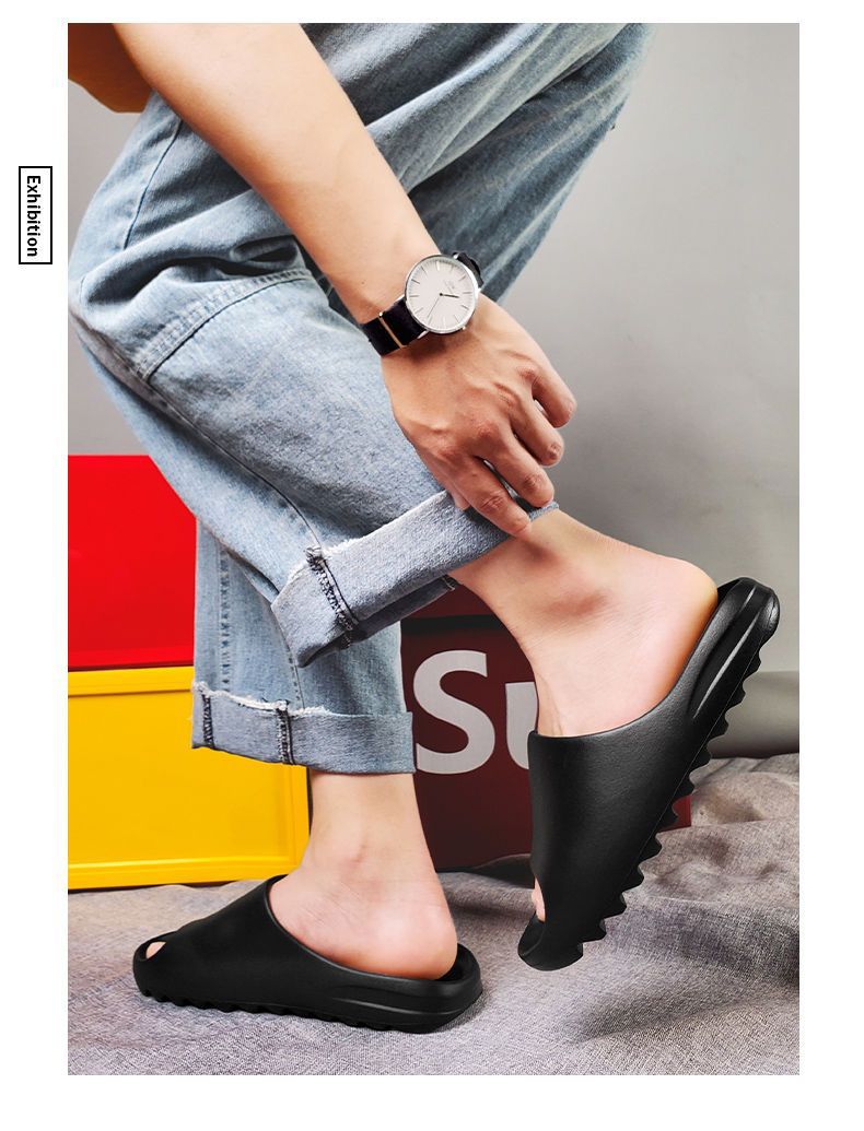 2023 sommer Hausschuhe EVA Slipper für Frauen Männer Strand Sandalen Frau Sommer Schuhe Flip-Flops Plattform Maultiere Wohnungen Schuhe Haushalt_voghion.com