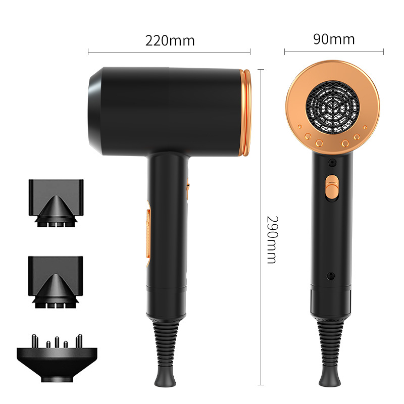 Secador de pelo de martillo explosivo de Amazon 110v de alta potencia, los iones negativos no dañan el cabello, secador de pelo de peluquería al por mayor