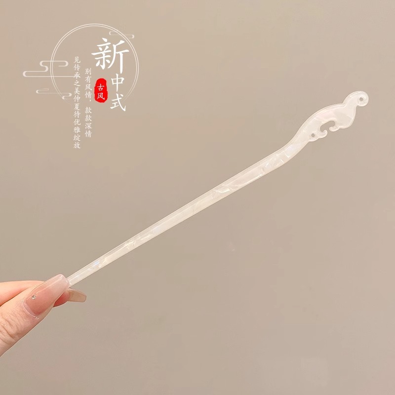 Nuevo estilo chino estilo antiguo horquilla de alta gama simple moderno palillos de madera fresco temperamento Hanfu cheongsam updo horquilla para el cabello para las mujeres