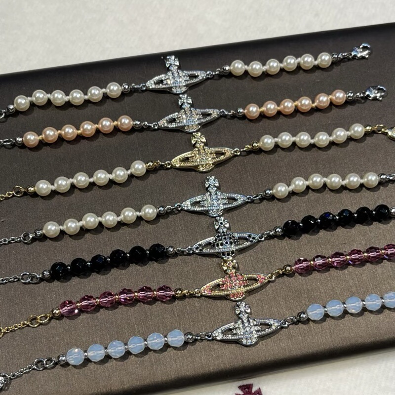 Queen Mother of the West Flat Saturn Pearl Bracelet Women's Ouyang Nana's Same Classic Planet Bracelet Chinese Valentine's Day Gift