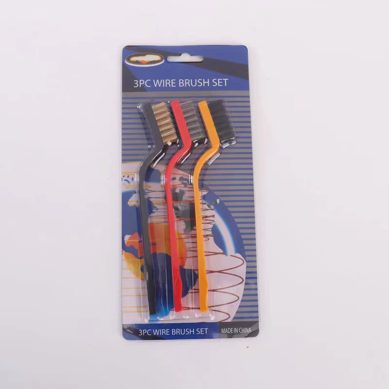 Venta directa de fábrica Amazon Hot Mini cepillo de limpieza 7 pulgadas cubo de rueda bordado industrial cepillo de alambre de acero inoxidable