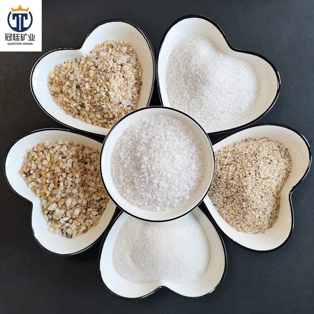污水处理滤料石英砂 真石漆儿童沙池草坪白沙 喷砂除锈铸造石英沙