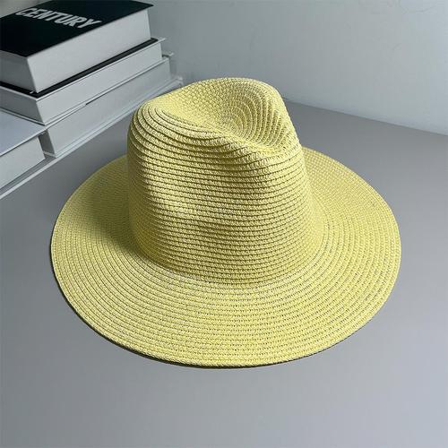 Panama hats for men and women, summer beach sunshade sun protection hats, face shielding UV protection jazz hats, beach hats