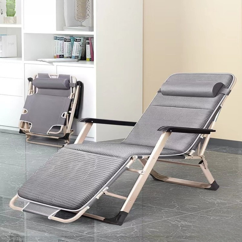 Reclining Chair, Folding Lunch Break Chair, Single Bed, Office Multifunctional Balcony Home Lazy Beach Chair for Adults Reclining Chair, Folding Lunch Break Chair, Single Bed, Office Multifunctional Balcony Home Lazy Beach Chair for Adults