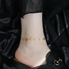 Brand advanced fresh cute sexy ankle bracelet, does not fade, simple and elegant design, flowered, internet celebrity