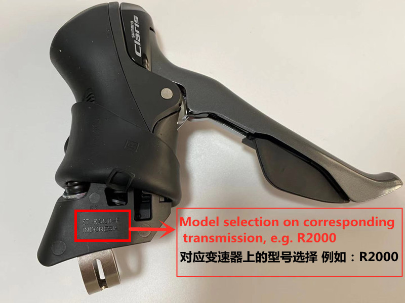 Description Picture 2 of itemBracket Covers for SHIMANO Claris ST-R2000 Sora ST-R3000 Road Bike Shifters Protective Hoods Rubber Sleeve Case R2000 R3000 3030