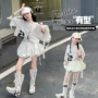 女童跨境新款泡泡袖花苞裙