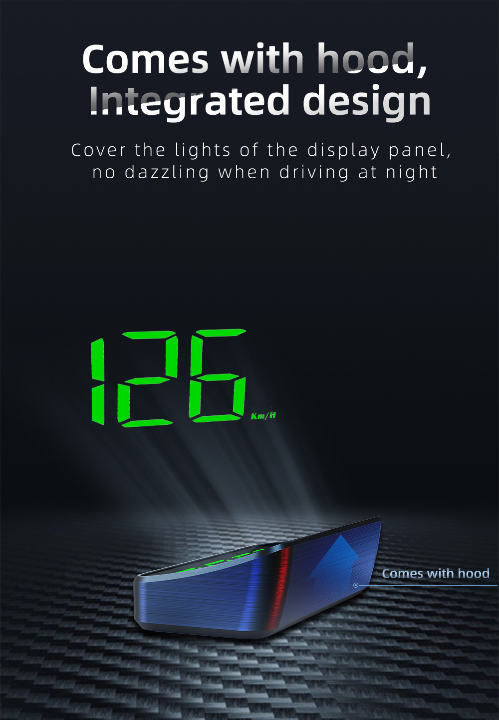 M2 New Universal HUD Head-Up Display Car GPS Speedometer KM/MPH High-Definition Display Screen Manufacturer