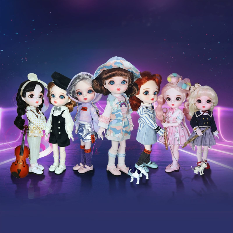 Debi 6-точечная детская кукла-ангелочек удачи BJD, имитация шарнирной замены, маленькая пухлая кукла для девочки, SD-кукла