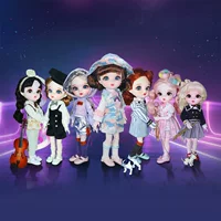 Debi 6-точечная детская кукла-ангелочек удачи BJD, имитация шарнирной замены, маленькая пухлая кукла для девочки, SD-кукла