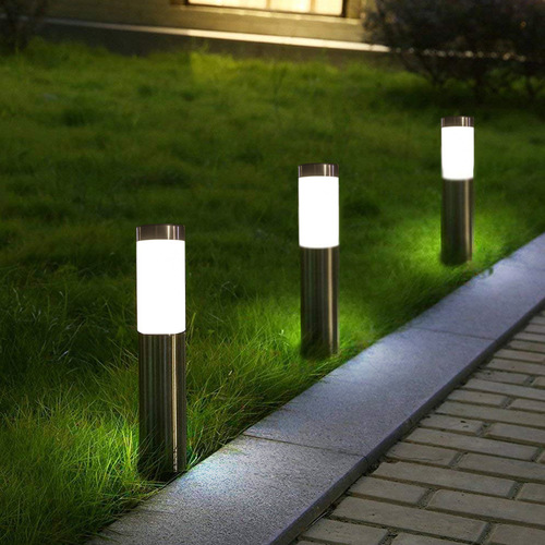 Outdoor solar cylindrical garden light home waterproof LED garden villa decorative street light solar lawn light