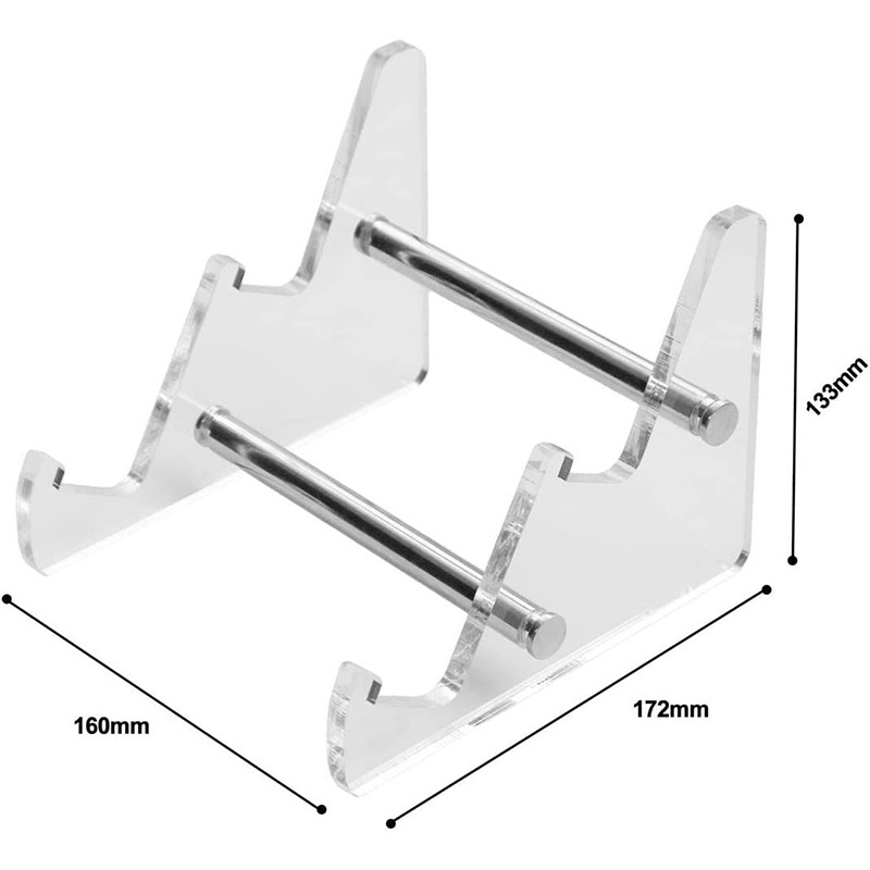 Soporte de teclado acrílico transparente desmontable, de venta caliente transfronteriza, para escritorio, con almacenamiento y elevación, bandeja para teclado de computadora.