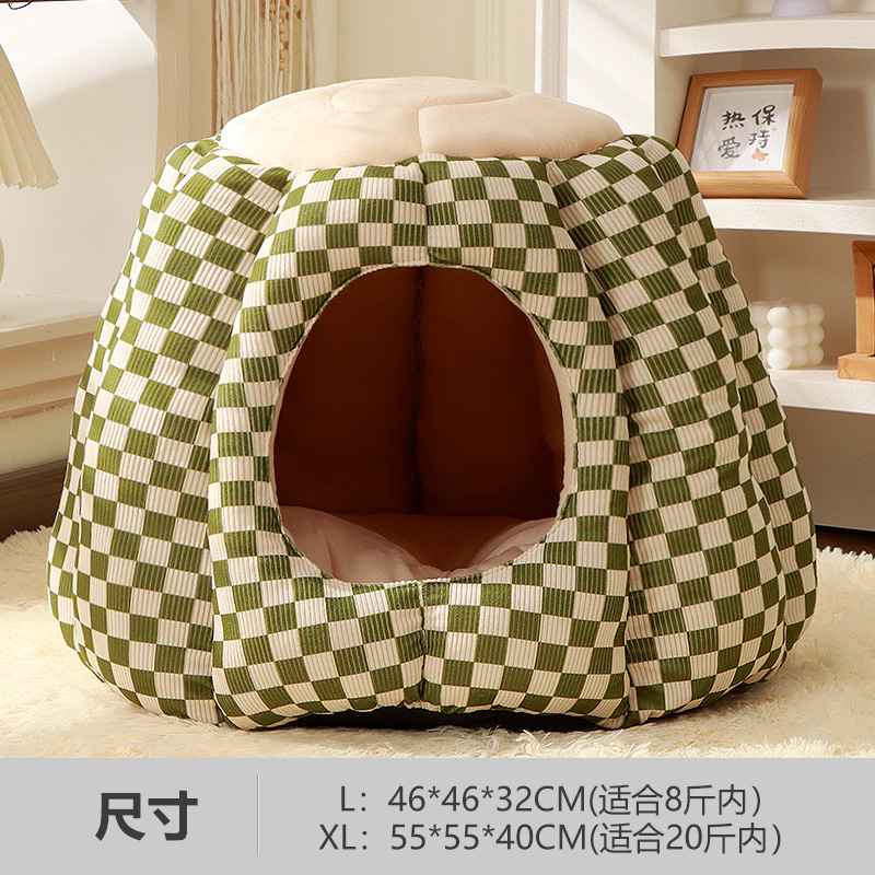 Venta al por mayor Four Seasons universal invierno cálido gran mascota gato sofá desmontable y lavable mascota perrera gato nido gato suministros